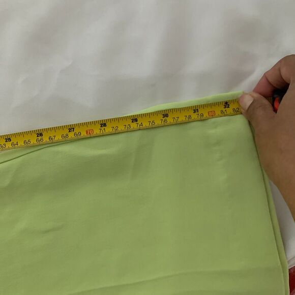 Women's  Zara lime green wide leg trouser pants, size S office/work wear elegant - Picture 6 of 6